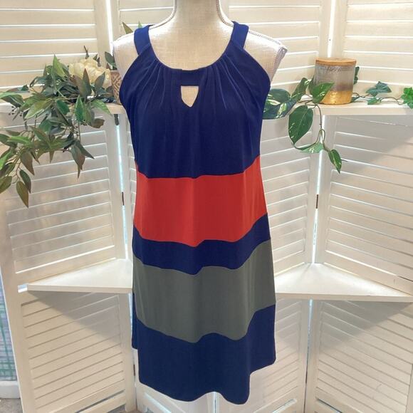 ENFOCUS STUDIO COLOR BLOCK DRESS SIZE 6 - Picture 1 of 7